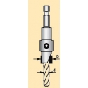 Grąžtas/zenkuotė 5,0x14 mm d-6.35 mm AS45014D