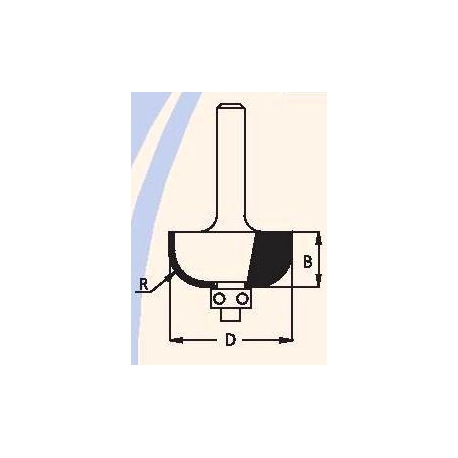 R-6,3" D-22,2 mm B-12 mm d-8 mm RZ06005