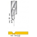 Peiliukas grioveliui apvalintais krašteliais R-3.2 B-8 mm D3185027