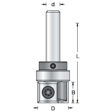 D-19.0 mm B-12 mm d-8 mm