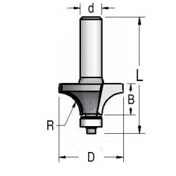 R 2,0 mm d-6 mm