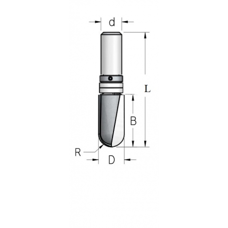 D-19,0 mm B-32.0 mm R-9.5 mm d-12