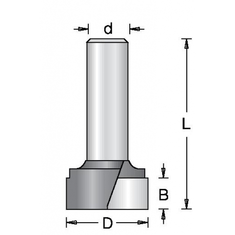 Freza 38.1x16 d.12 be guolio